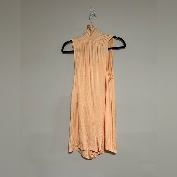 Free People Beach Wavy Baby Peach Romper Coverup Size Small Coastal Resort - Picture 3 of 9